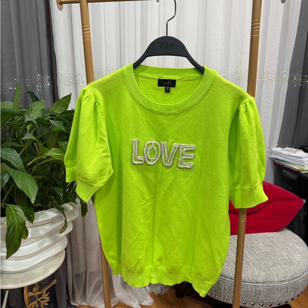 Love Lime Green Sweater